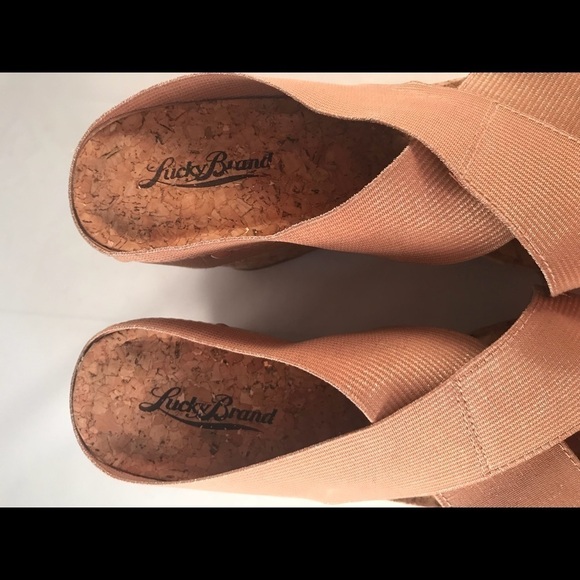 NWOB Lucky Brand Miller2 Wedge Sandals- Size 8.5 - Picture 3 of 6